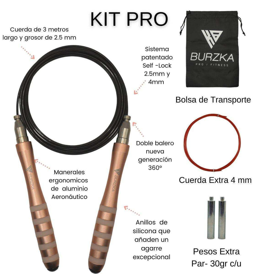 Cuerda Aluminio Pro Rose Gold - Burzka