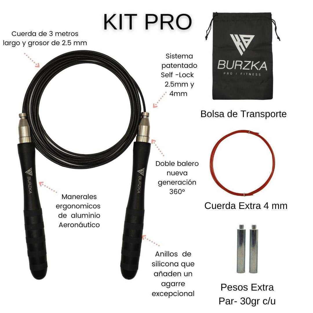 Cuerda Aluminio Pro Negra - Burzka