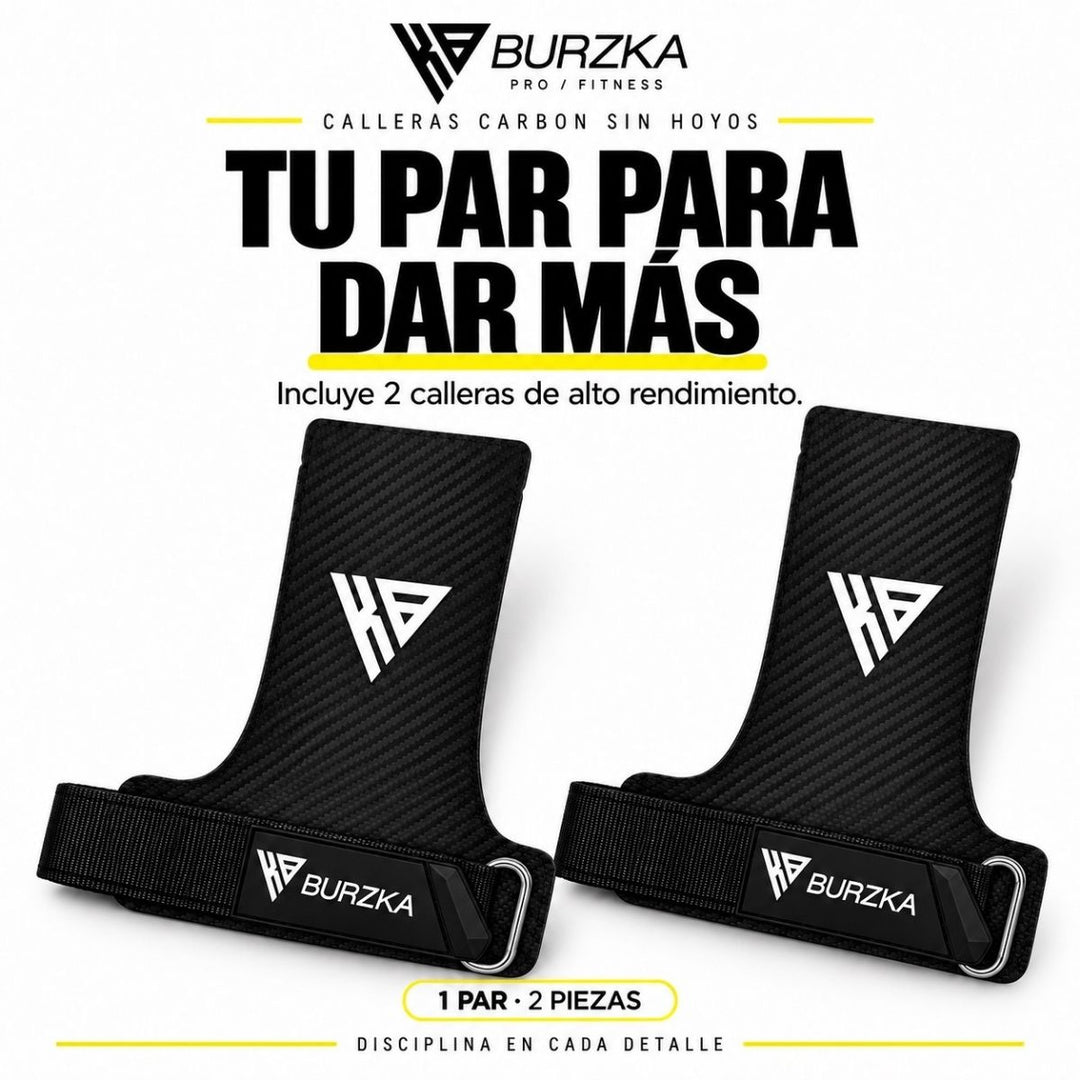 Calleras Carbon Grip Fingerless Negra