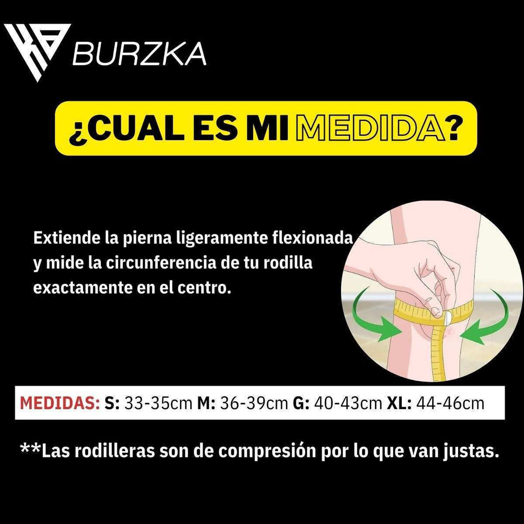 Rodilleras Pro 7 mm Negro V1 - Burzka