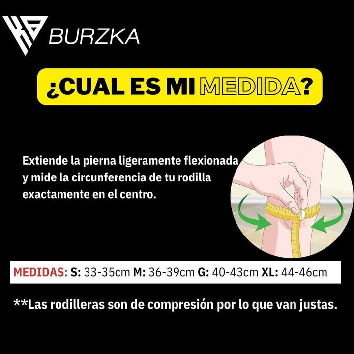 Rodilleras Pro 7 mm Negro V1 - Burzka