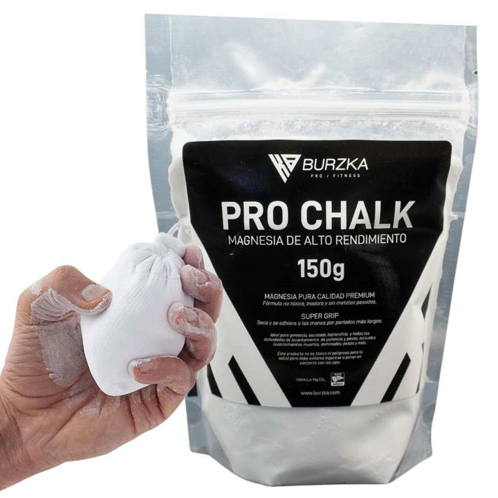 Pro Chalk Burzka Magnesia 150 gr con Bolsa Reutilizable