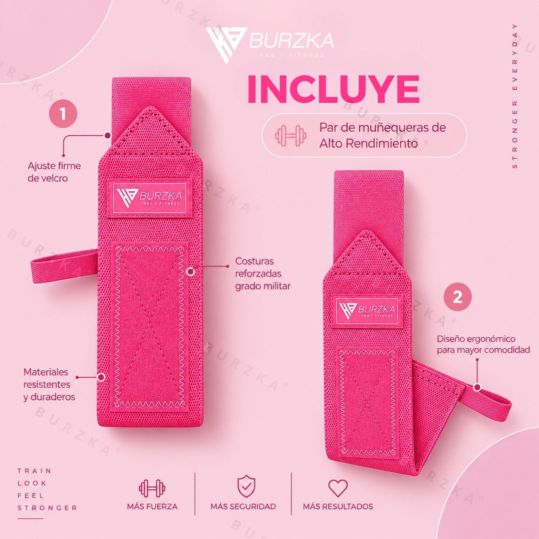 Muñequera Neon Rosa