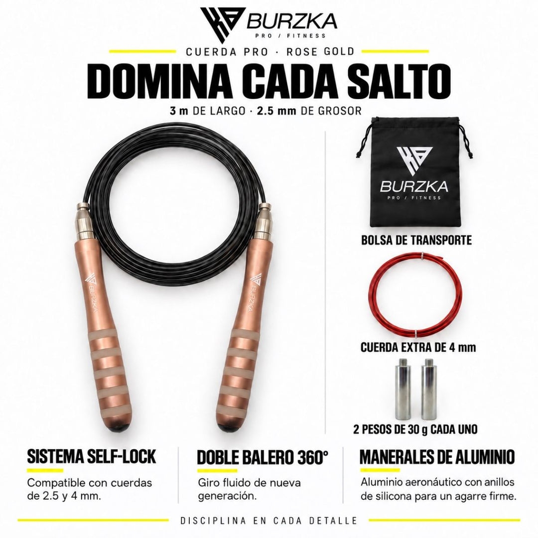 Cuerda Aluminio Pro Rose Gold