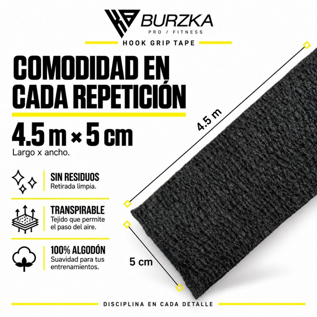 Cinta Hook Grip Pro Burzka 4.5 m * 5 cm