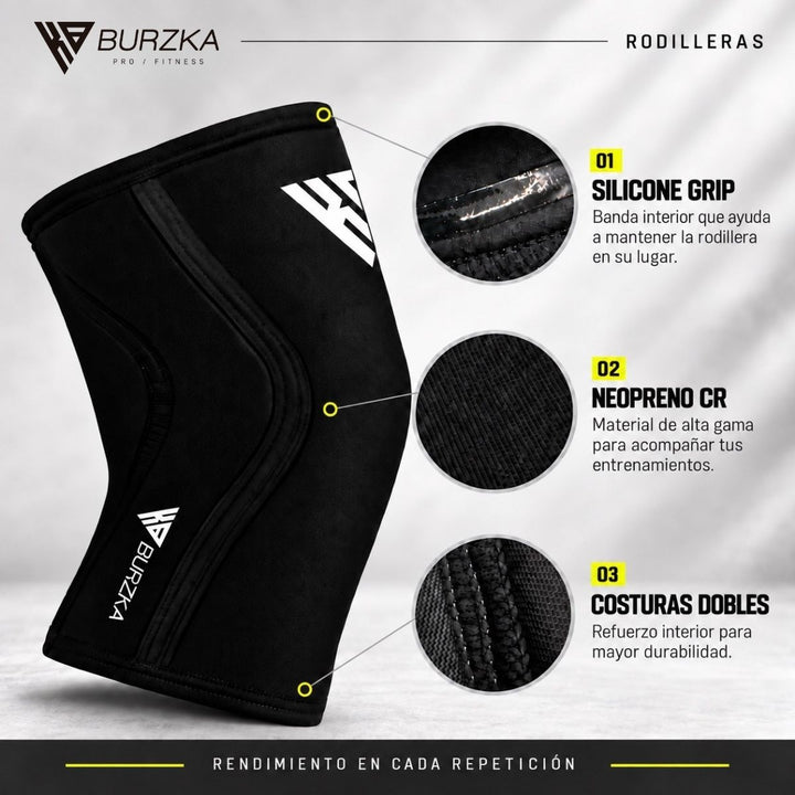 RODILLERAS PRO 7 MM NEGRO