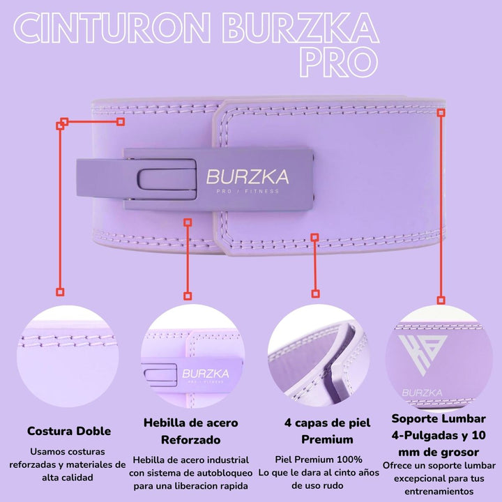 Cinturón Faja Powerlifting Lavanda