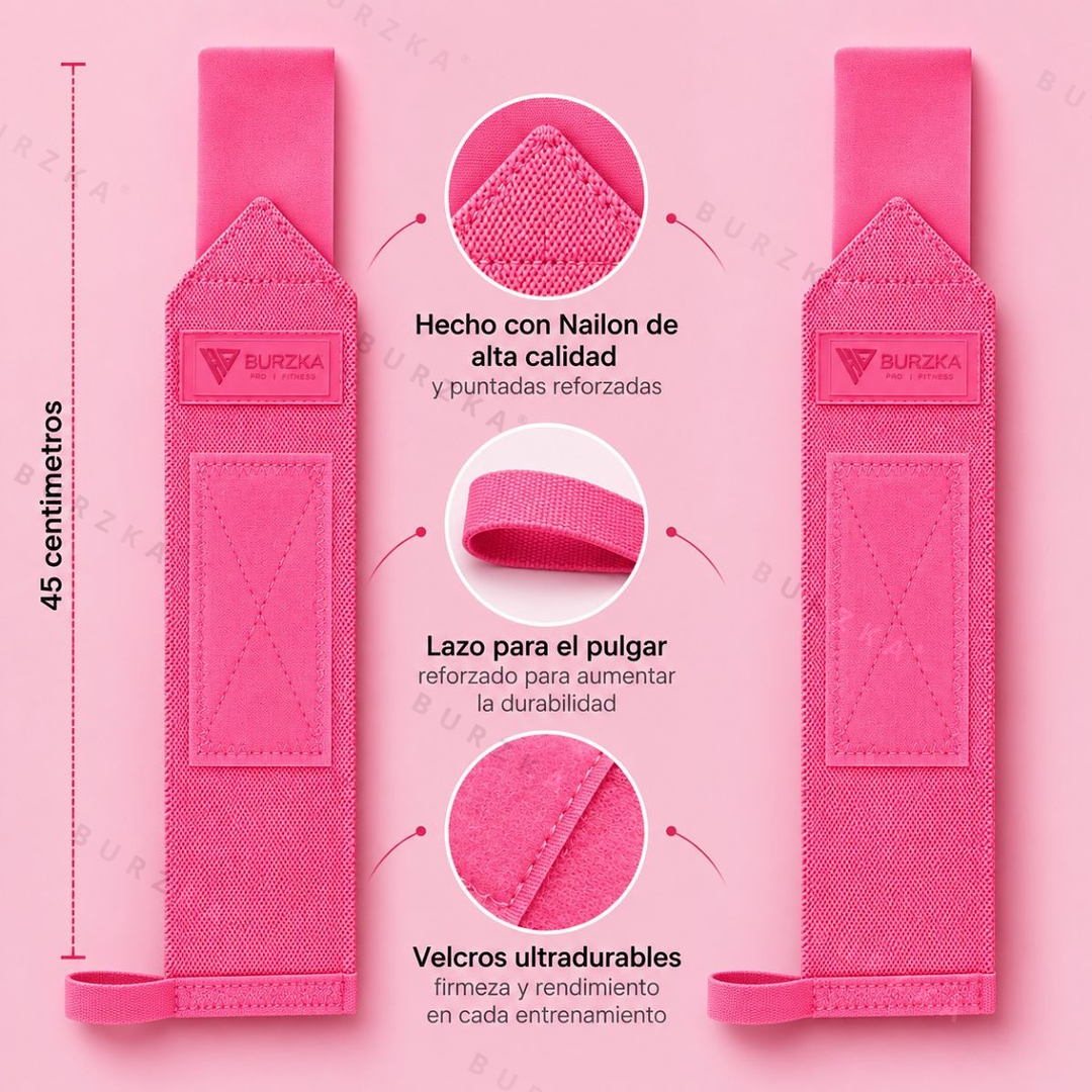 Muñequera Neon Rosa