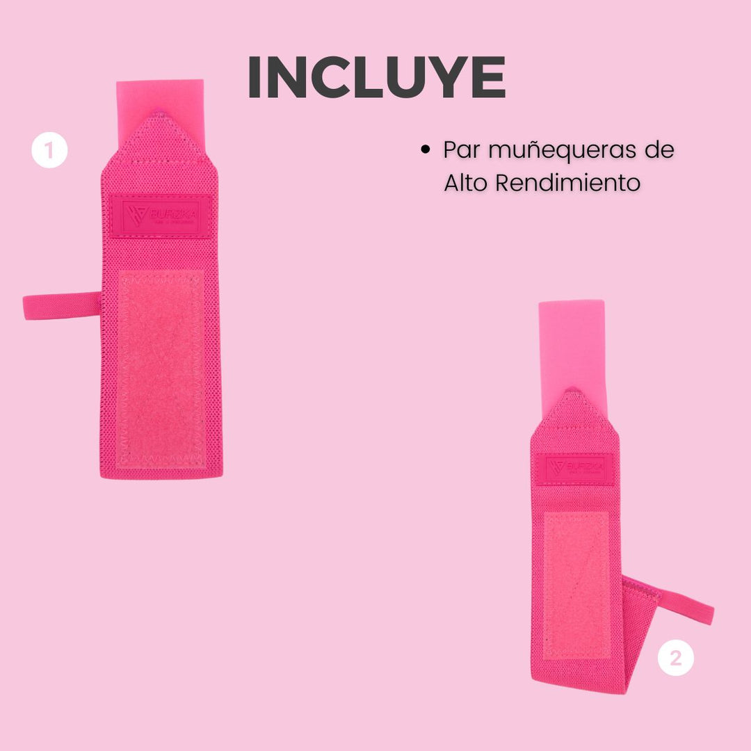 Muñequera Neon Rosa