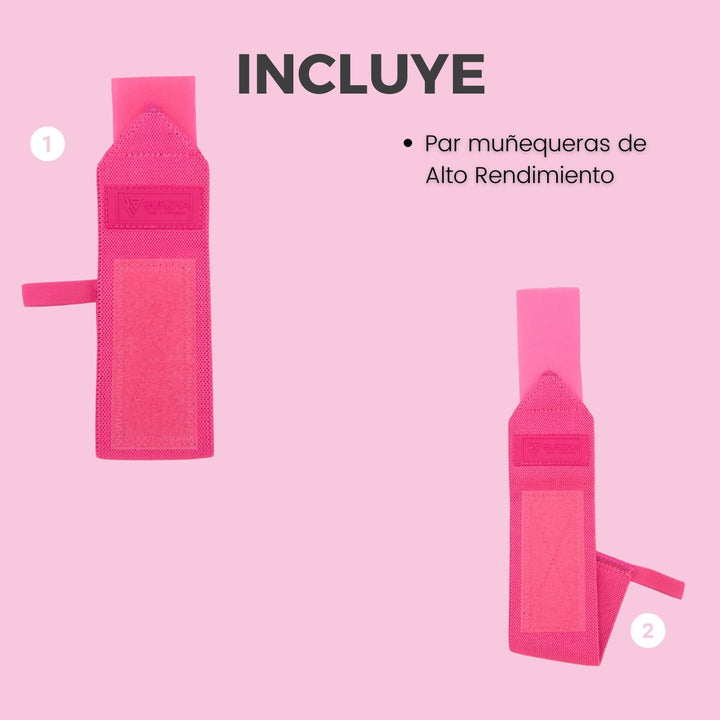 Muñequera Neon Rosa