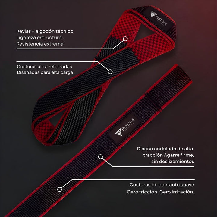 Straps Figura 8 Kevlar Redline