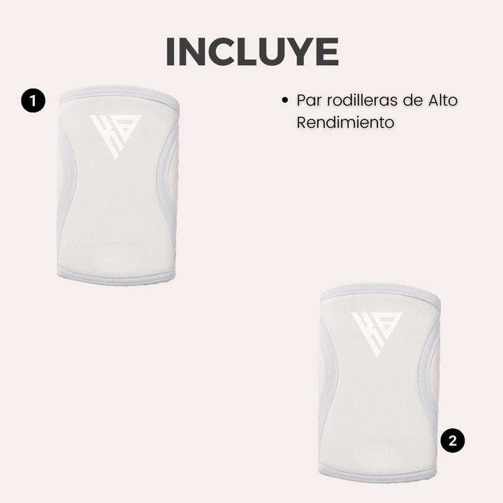 Rodilleras 7 mm Blanca