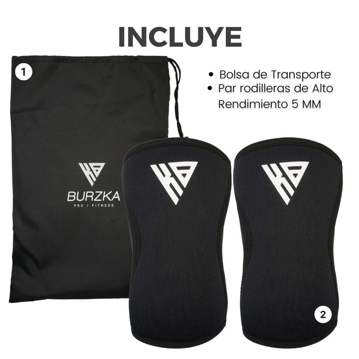 Rodilleras Pro 7 mm Negro V1 - Burzka