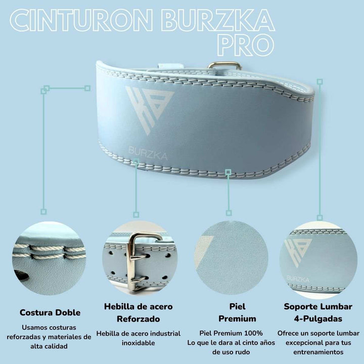 Cinturón Hebilla Baby Blue - Burzka - #AltoRendimiento#