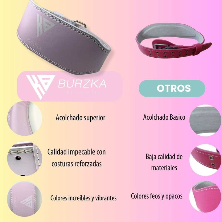 Cinturón Hebilla Rosa - Burzka - #AltoRendimiento#