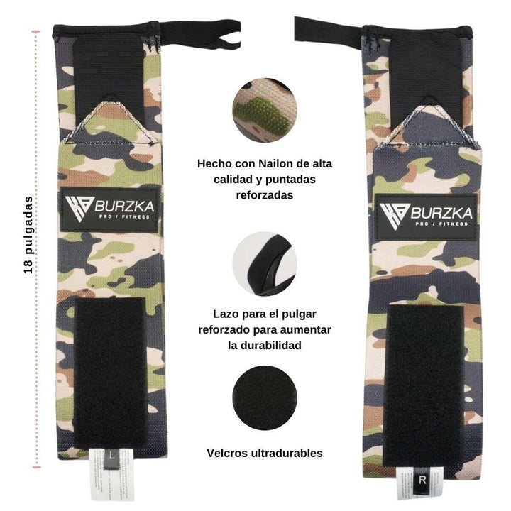 Muñequera 18 pulgadas Camuflaje - Burzka - #AltoRendimiento#